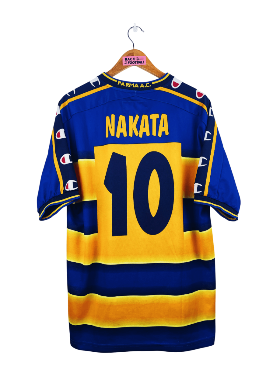 maillot vintage domicile Parma 2001/2002 floqué Nakata #10