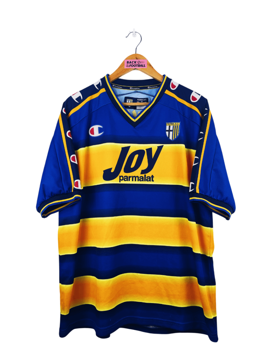 maillot vintage domicile Parma 2001/2002 floqué Nakata #10