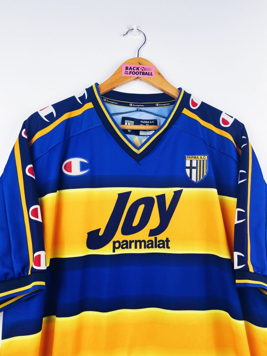 maillot vintage domicile Parma 2001/2002 floqué Nakata #10