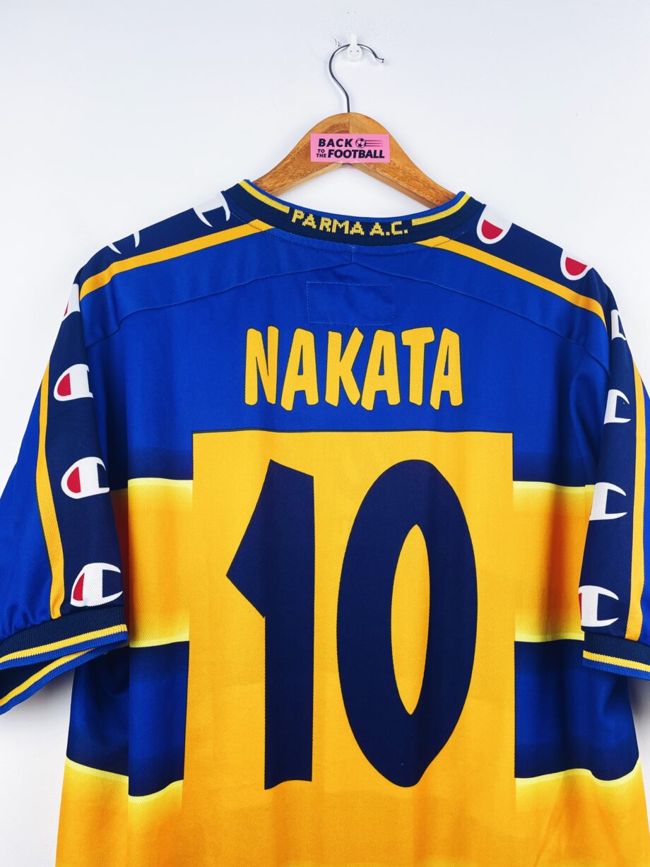 maillot vintage domicile Parma 2001/2002 floqué Nakata #10