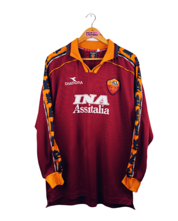 maillot vintage domicile AS Roma 1998/1999 manches longues