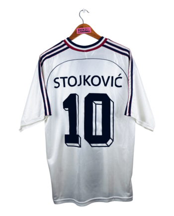 maillot vintage extérieur Yougoslavie 1998 floqué Stojković #10