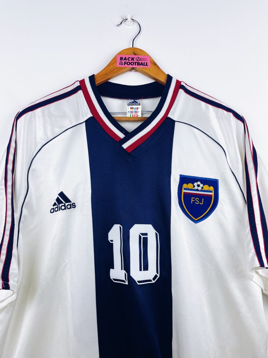 maillot vintage extérieur Yougoslavie 1998 floqué Stojković #10