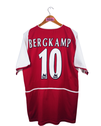 maillot vintage domicile Arsenal 2002/2004 floqué Bergkamp #10