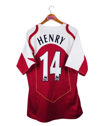 maillot vintage domicile Arsenal 2004/2005 floqué Henry #14