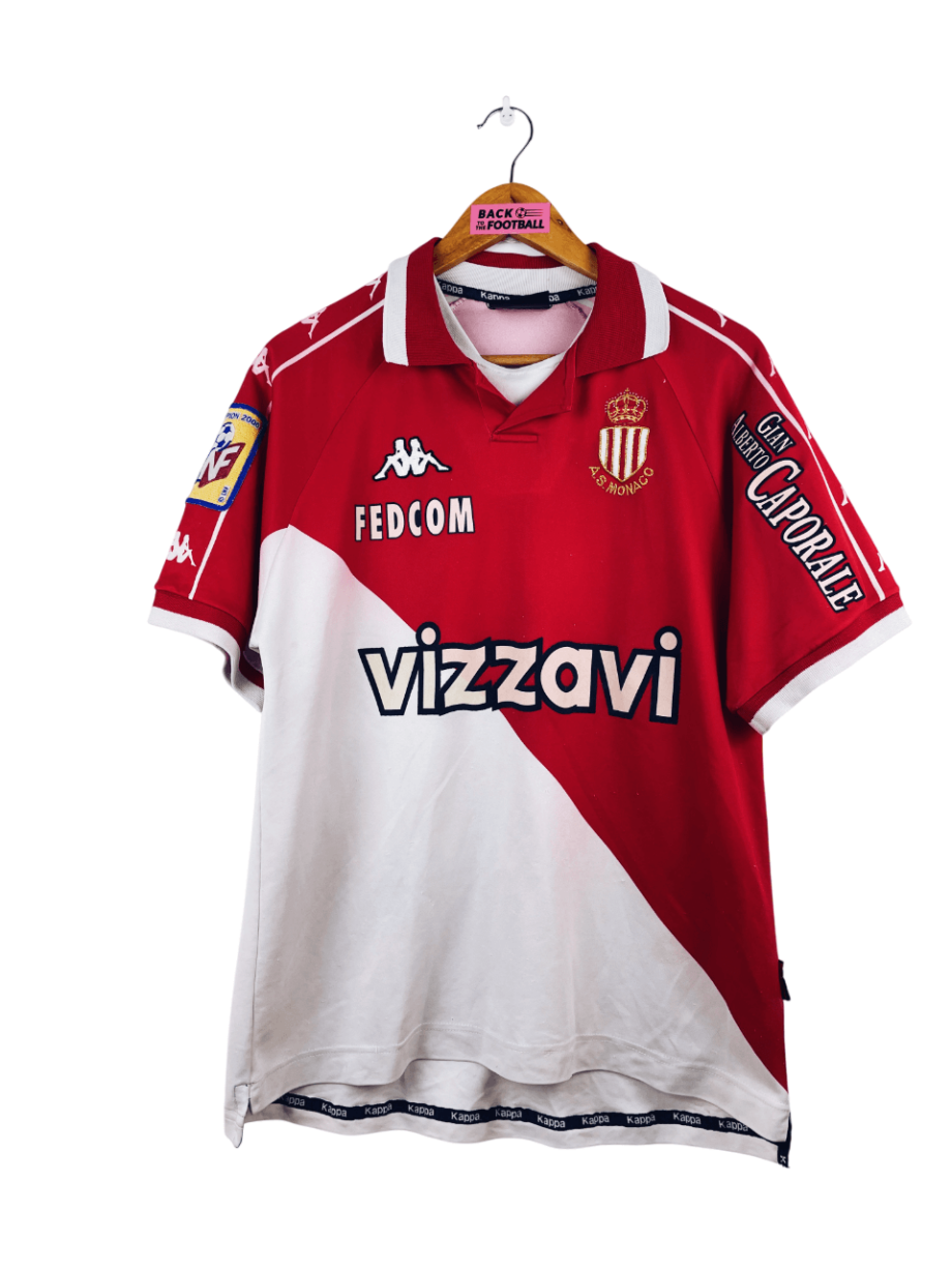 maillot vintage domicile AS Monaco 2000/2001 floqué Jurietti #15