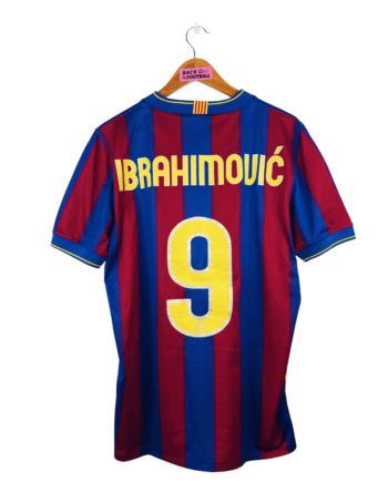 maillot vintage domicile FC Barcelone 2009/2010 floqué Ibrahimović #9