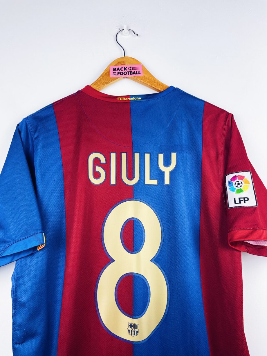 maillot vintage domicile Barcelone 2006/2007 floqué Giuly #8