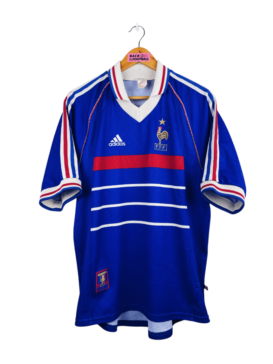 maillot vintage domicile équipe de France 1998