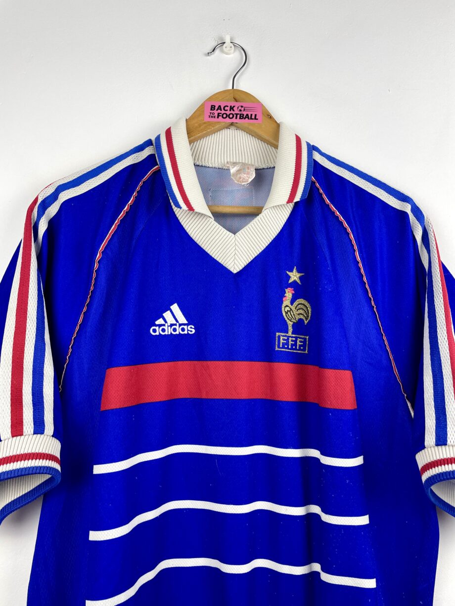 maillot vintage domicile équipe de France 1998