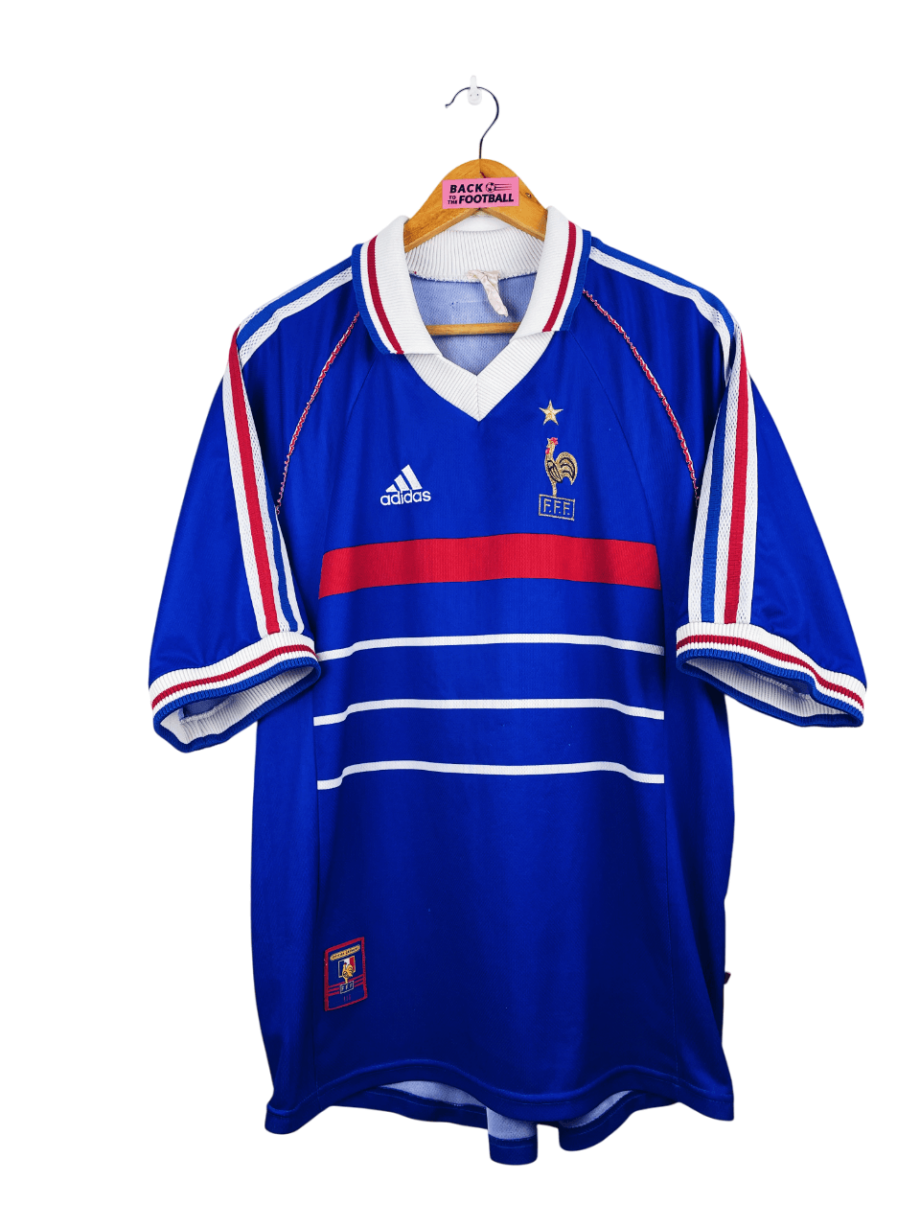 maillot vintage domicile équipe de France 1998