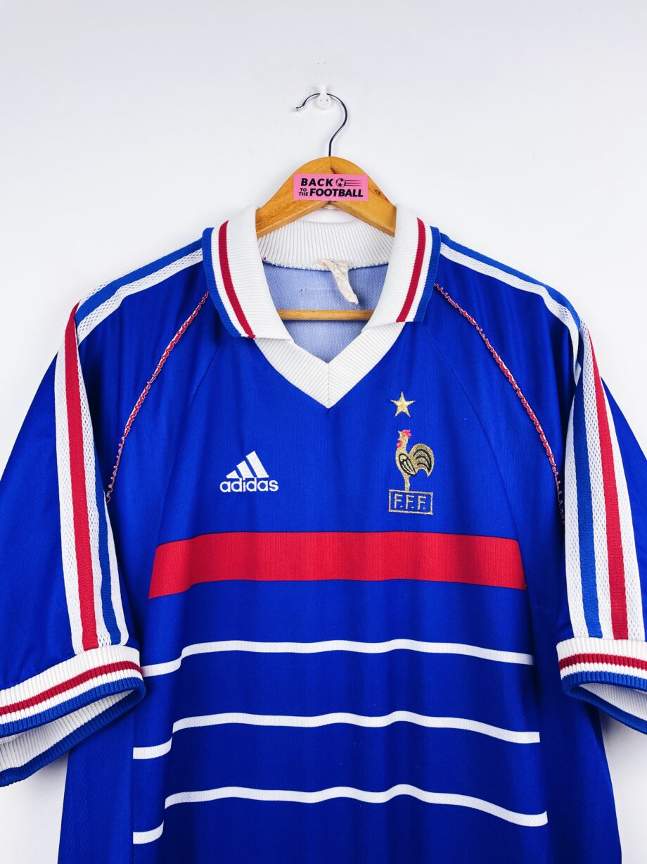 maillot vintage domicile équipe de France 1998