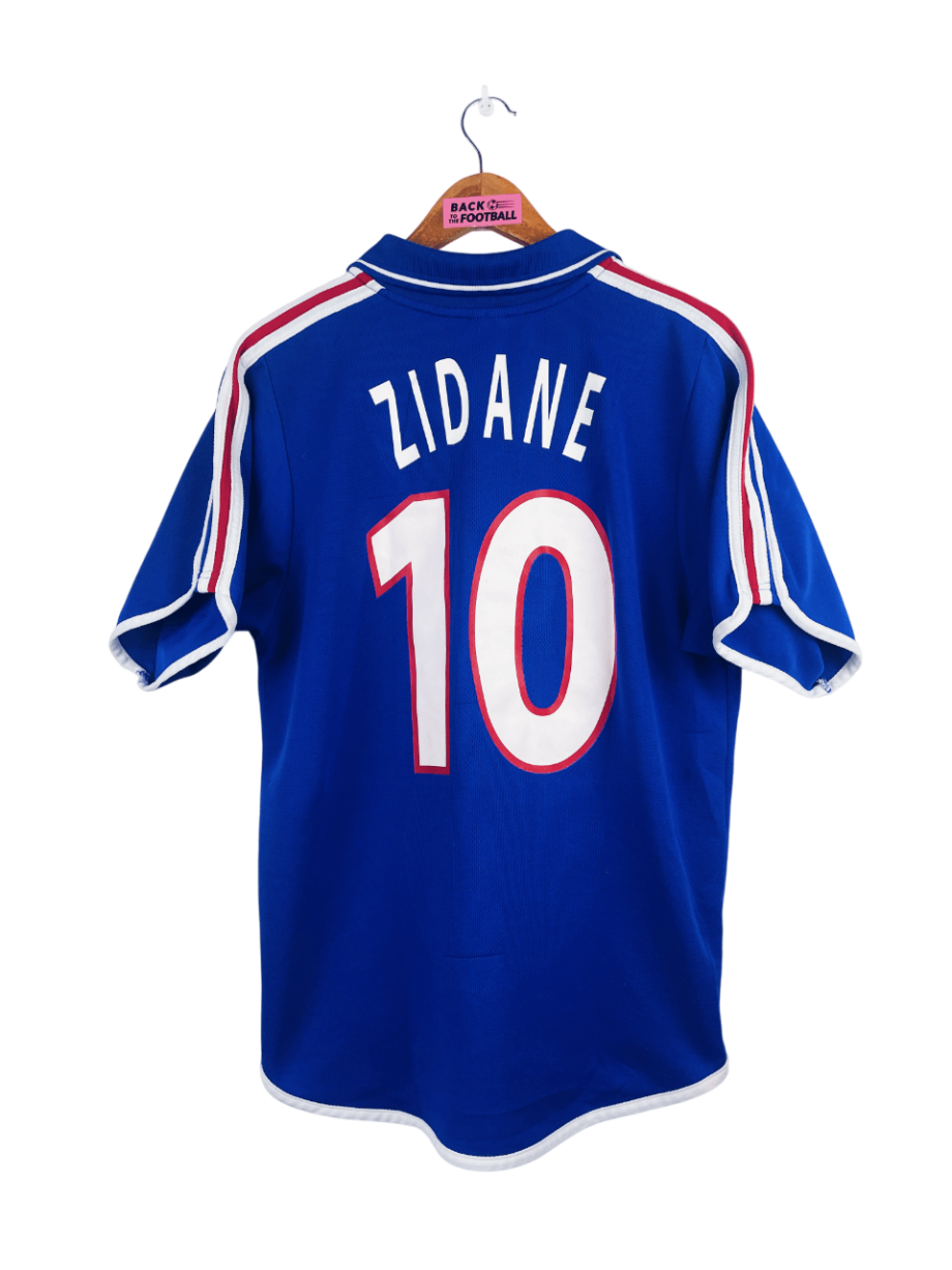 maillot vintage domicile équipe de France 2000 floqué Zidane #10