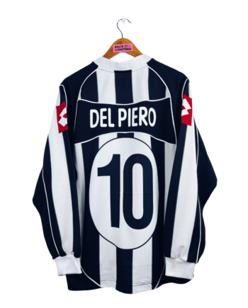 maillot vintage domicile Juventus 2002/2003 manches longues floqué Del Piero #10