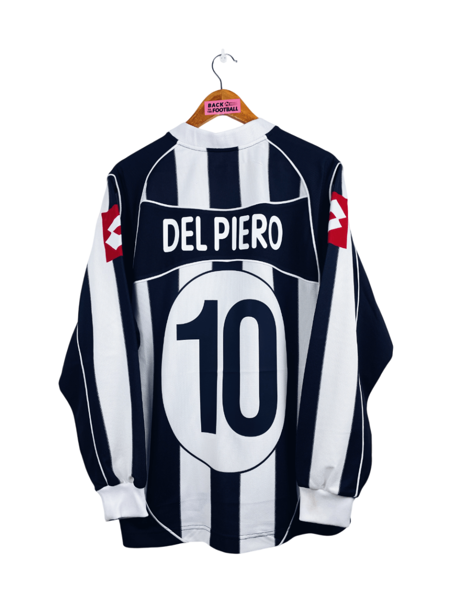 maillot vintage domicile Juventus 2002/2003 manches longues floqué Del Piero #10