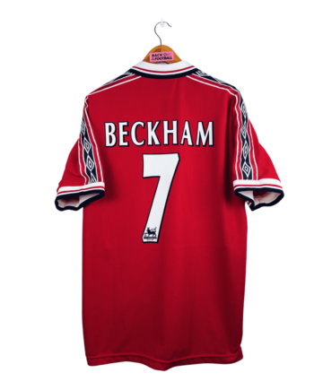 maillot vintage domicile Manchester United floqué Beckham #7