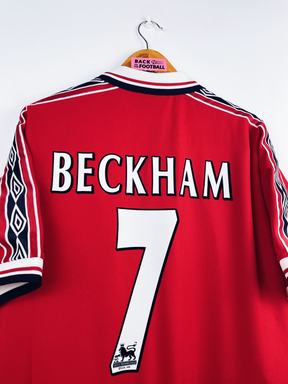 maillot vintage domicile Manchester United floqué Beckham #7