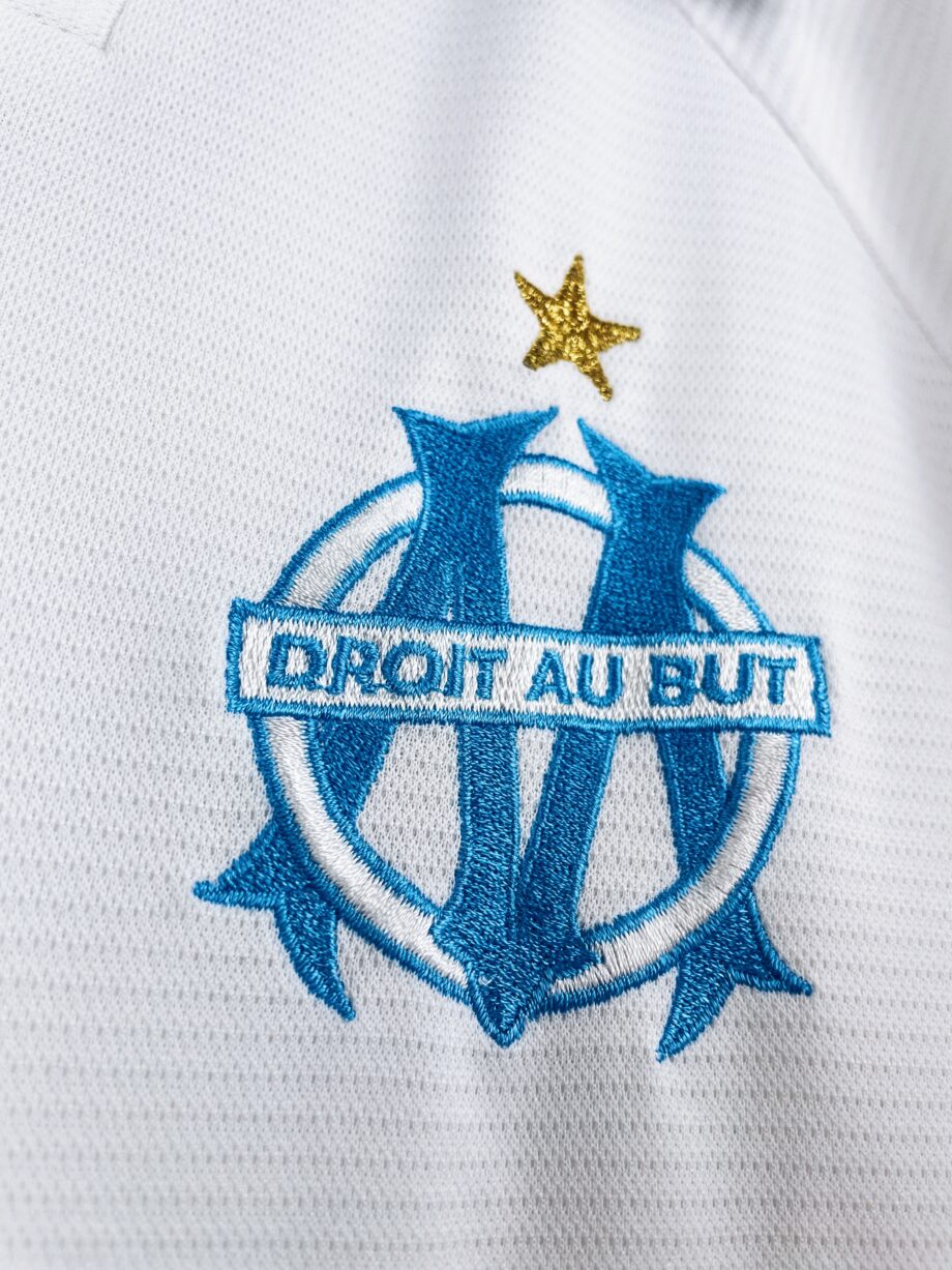 maillot vintage domicile de l'OM 1999/2000 floqué De La Peña #10