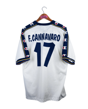 maillot vintage extérieur Parme 2001/2002 floqué Cannavaro #17