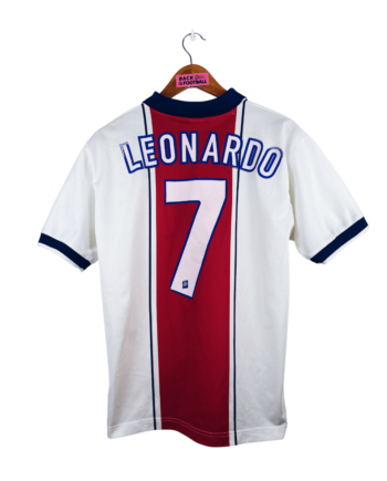 maillot vintage extérieur PSG 1997/1998 floqué Leonardo #7