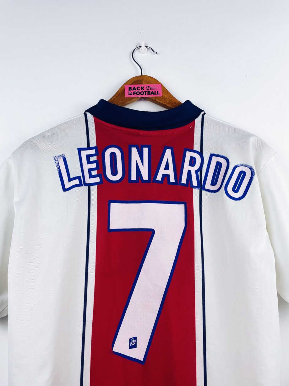 maillot vintage extérieur PSG 1997/1998 floqué Leonardo #7