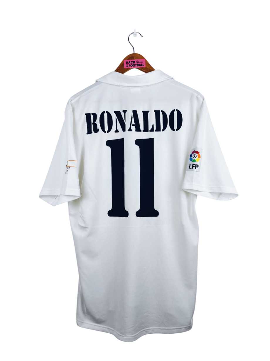 maillot vintage domicile Real Madrid 2002/2003 centenaire floqué Ronaldo #11