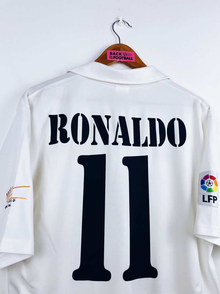 maillot vintage domicile Real Madrid 2002/2003 centenaire floqué Ronaldo #11