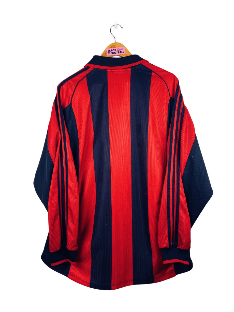 maillot vintage domicile AC Milan 1998/1999 manches longues