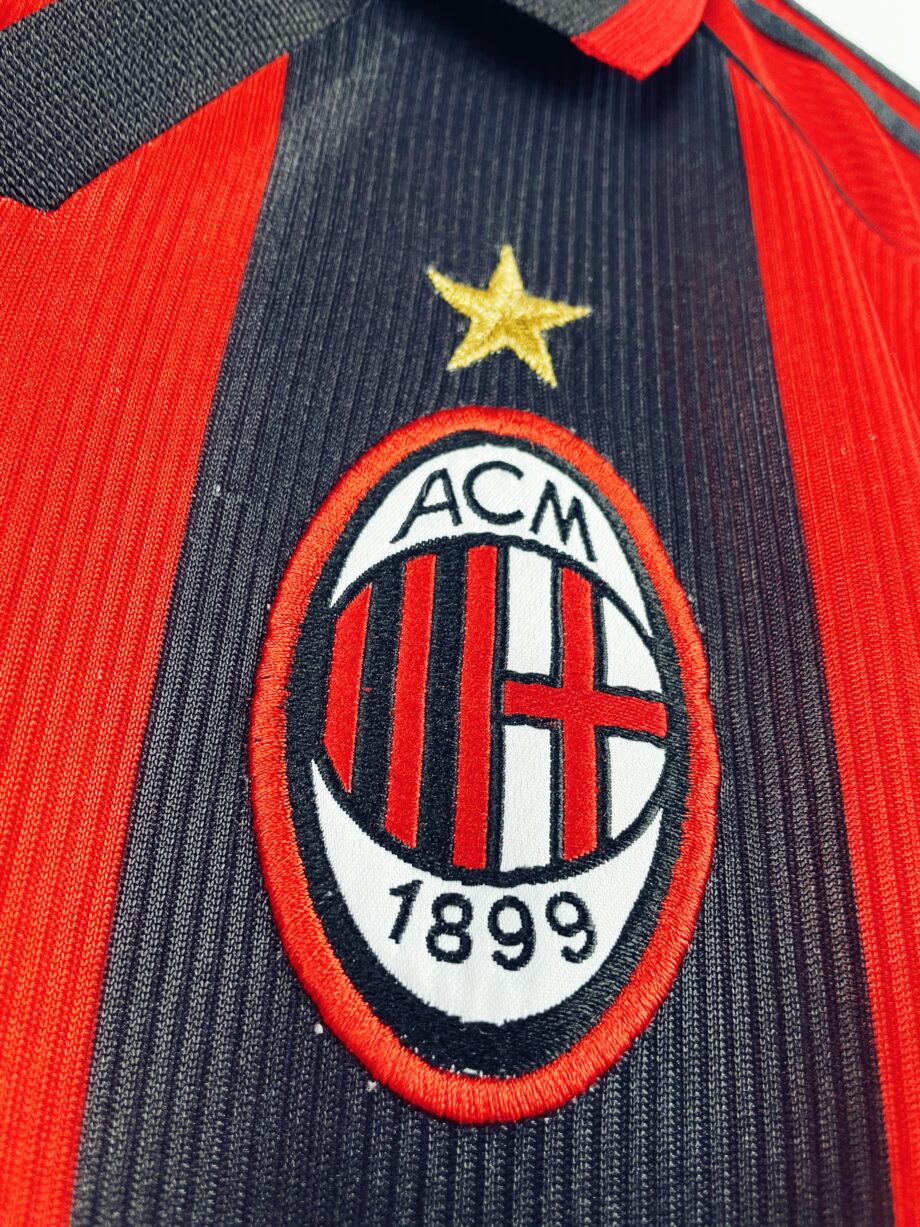 maillot vintage domicile AC Milan 1998/1999 manches longues