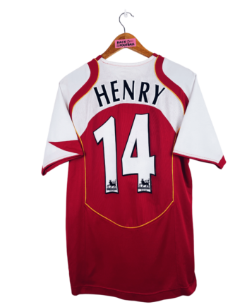 maillot vintage domicile Arsenal 2004/2005 floqué Henry #14