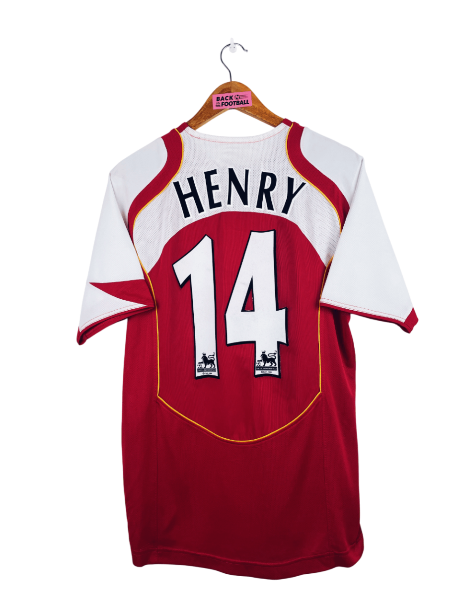 maillot vintage domicile Arsenal 2004/2005 floqué Henry #14