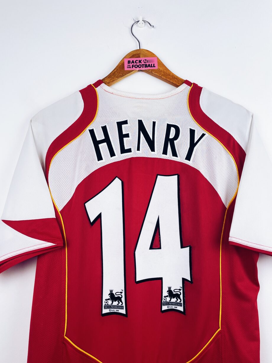 maillot vintage domicile Arsenal 2004/2005 floqué Henry #14