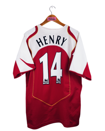 maillot vintage domicile Arsenal 2004/2005 floqué Henry #14