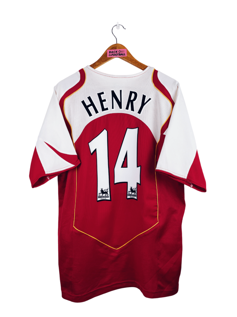 maillot vintage domicile Arsenal 2004/2005 floqué Henry #14