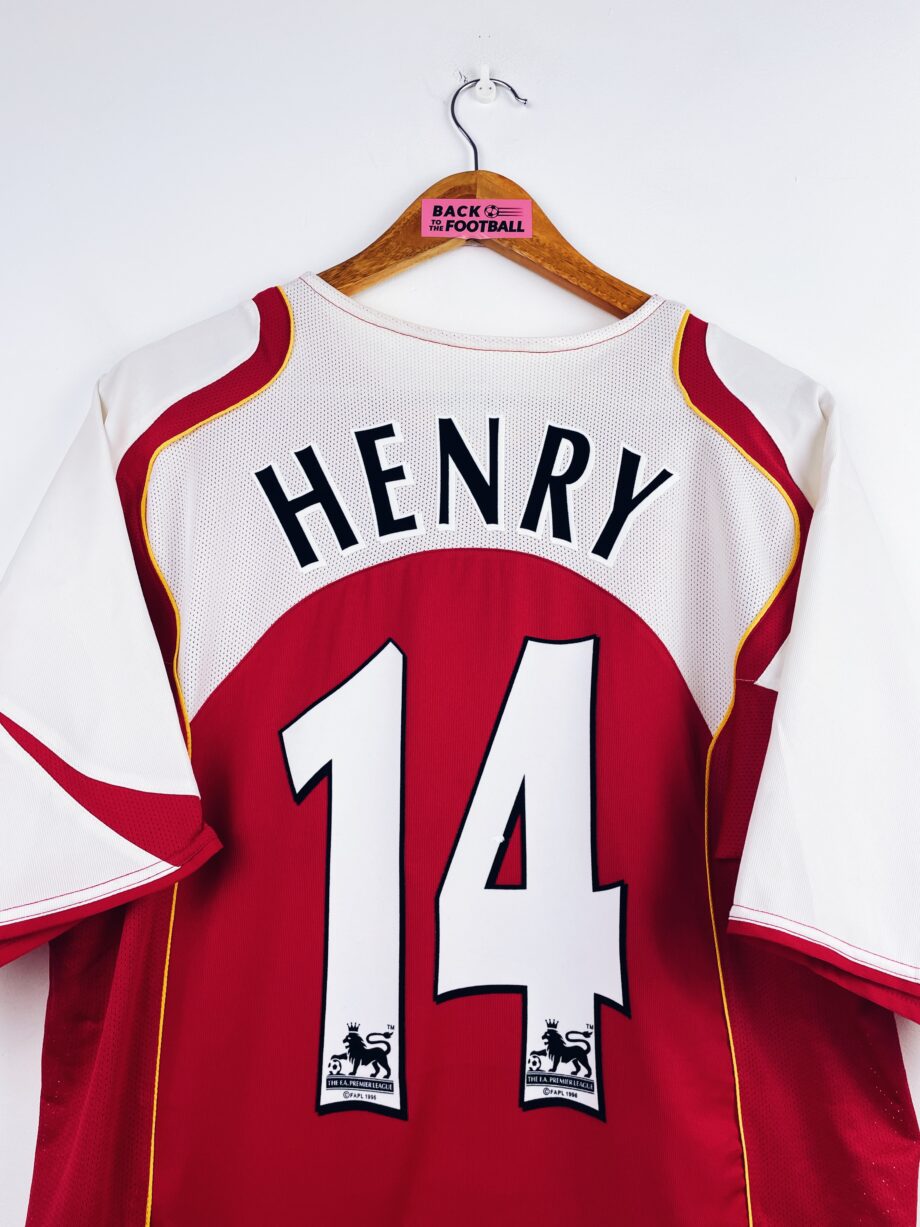 maillot vintage domicile Arsenal 2004/2005 floqué Henry #14