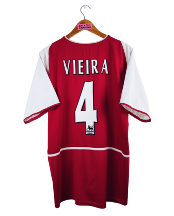 maillot vintage domicile Arsenal 2002/2004 floqué Vieira #4