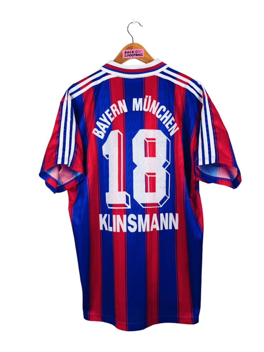 maillot vintage domicile Bayern Munich 1995/1997 floqué Klinsmann #18