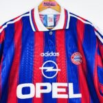 maillot vintage domicile Bayern Munich 1995/1997 floqué Klinsmann #18