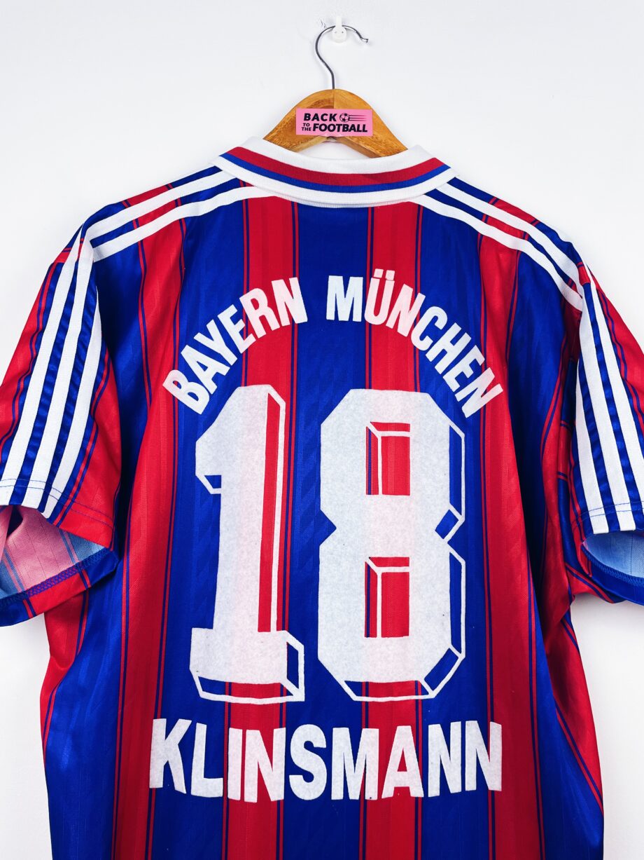 maillot vintage domicile Bayern Munich 1995/1997 floqué Klinsmann #18