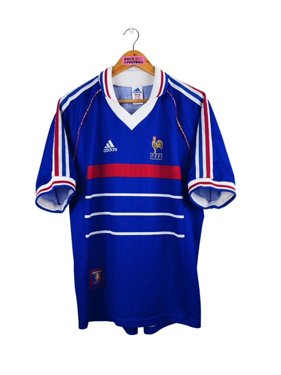 maillot vintage domicile équipe de France 1998