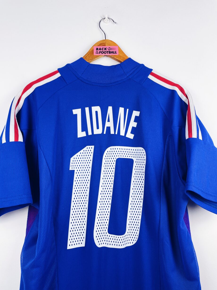 maillot vintage domicile équipe de France 2002 floqué Zidane #10