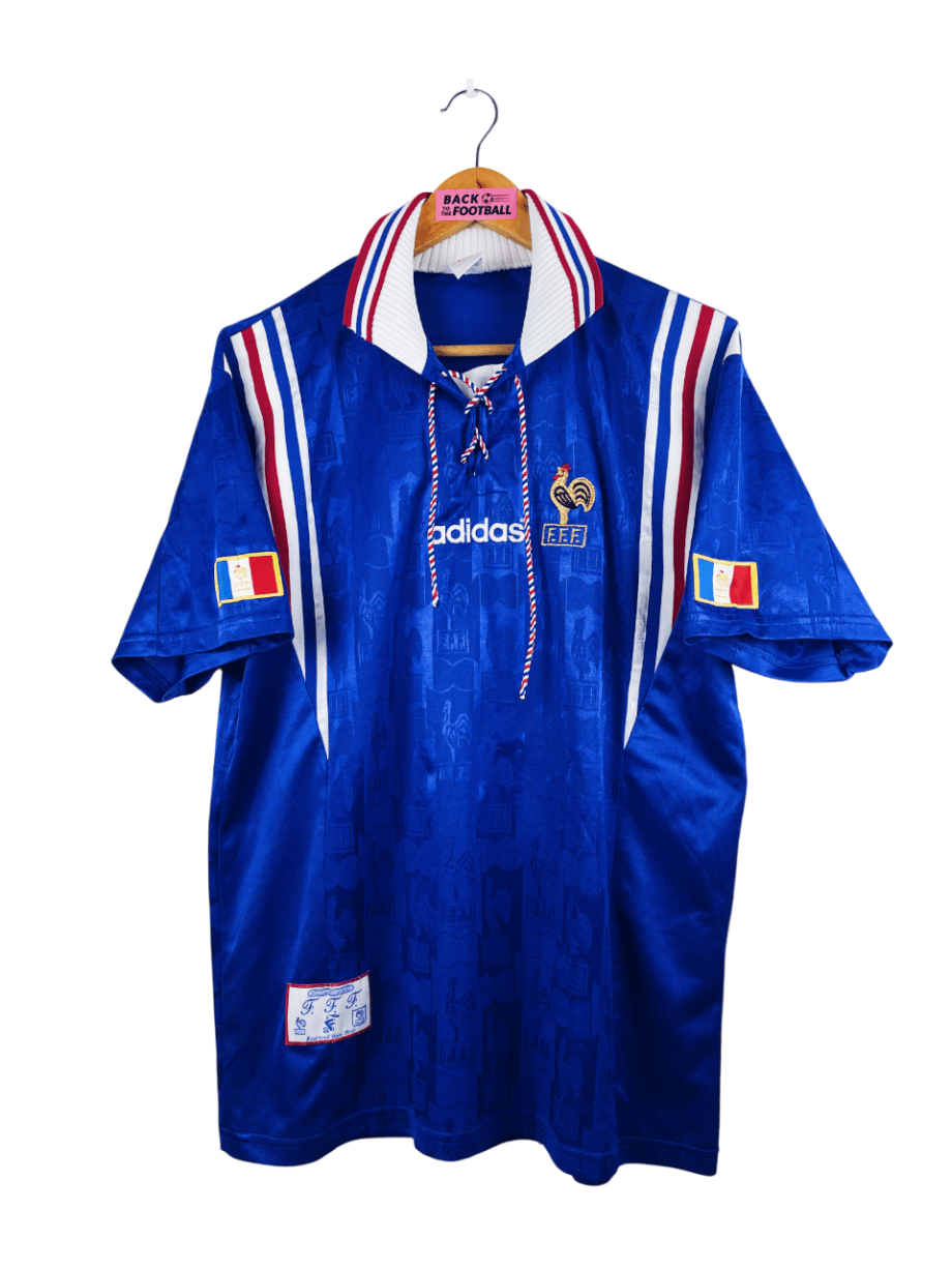 maillot vintage domicile équipe de France 1996