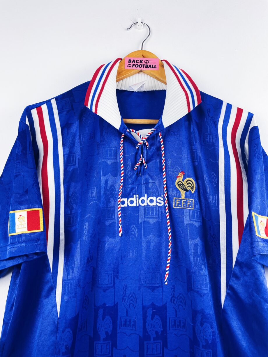 maillot vintage domicile équipe de France 1996