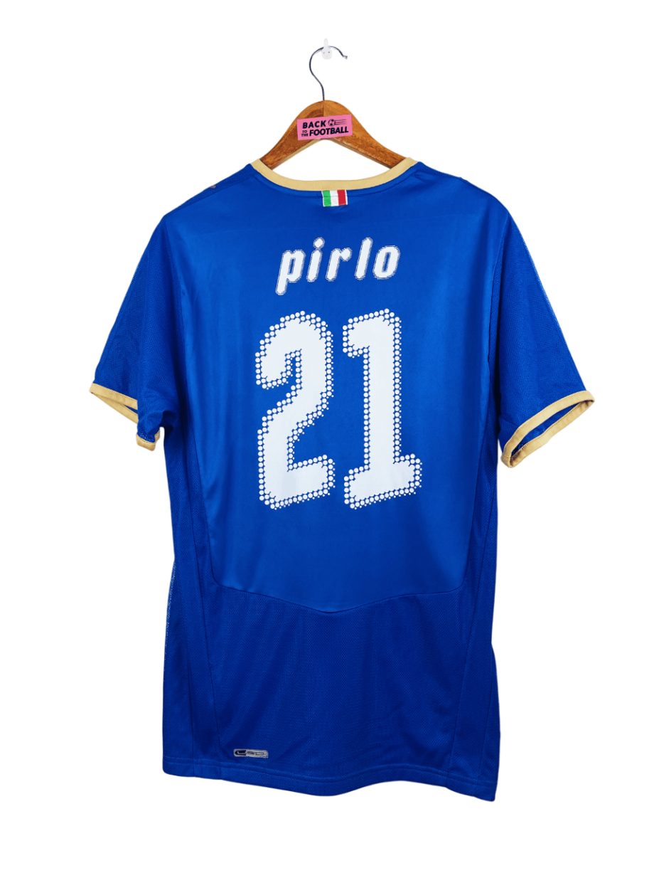 maillot vintage domicile Italie 2008 floqué Pirlo #21