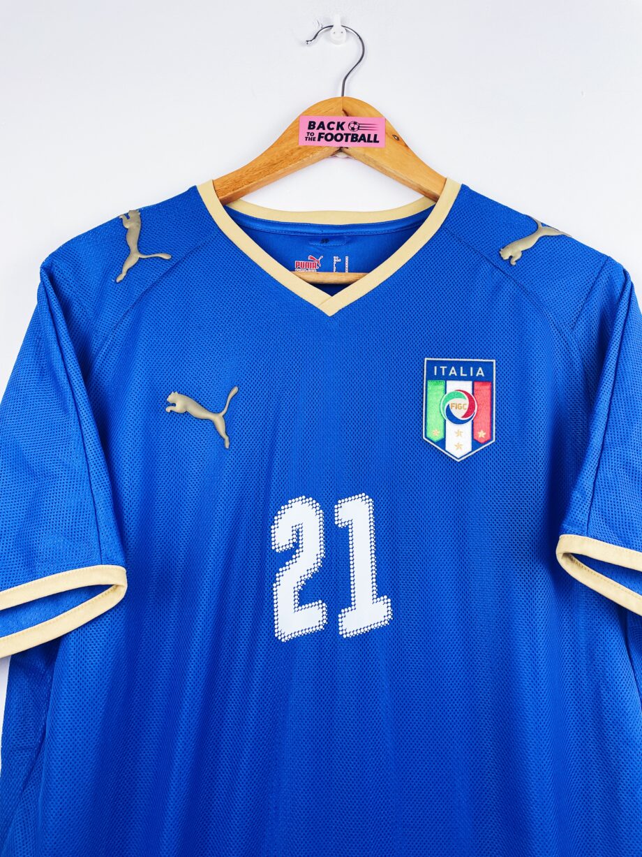 maillot vintage domicile Italie 2008 floqué Pirlo #21