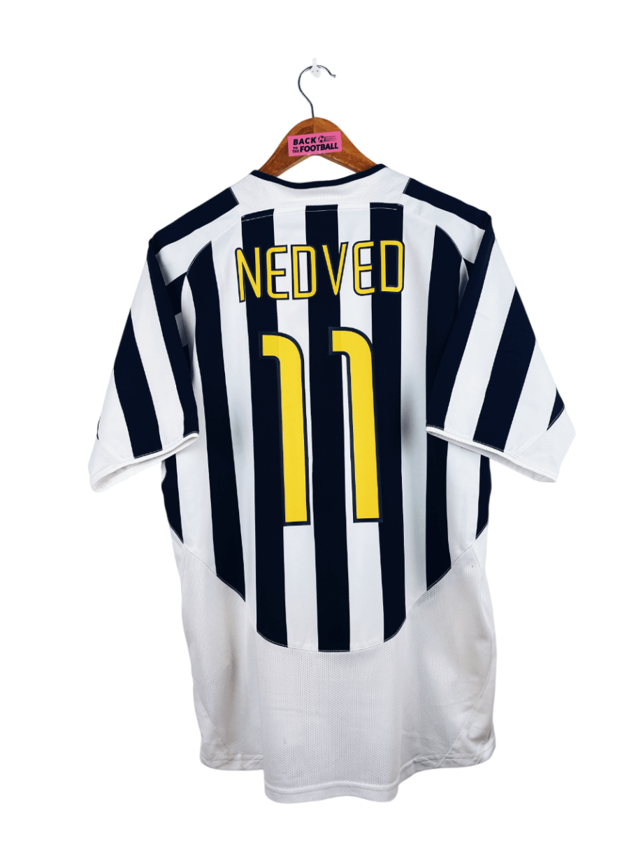 maillot vintage domicile Juventus 2003/2004 floqué Nedved #11