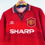 Maillot Manchester United Vintage Umbro - 1994-1996 - Taille L - Rouge - Occasion Authentique