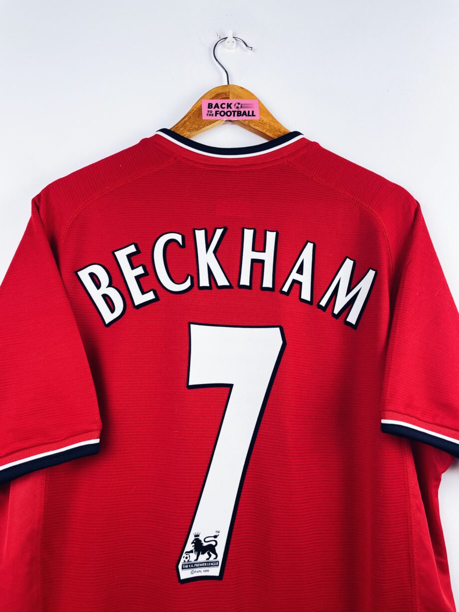 maillot vintage domicile Manchester United 2000/2002 floqué Beckham #7