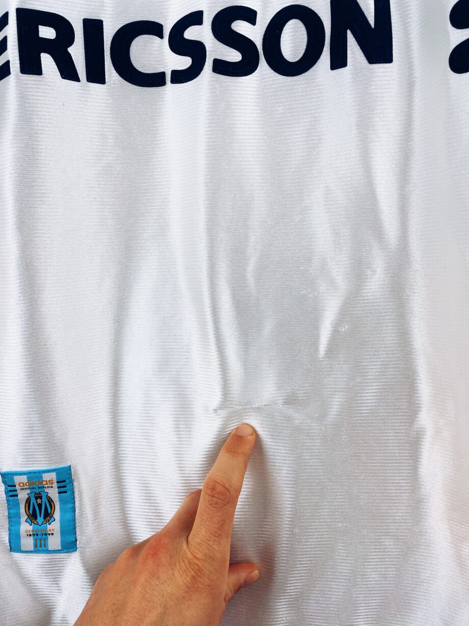 maillot vintage domicile de l'OM 1998/1999 centenaire