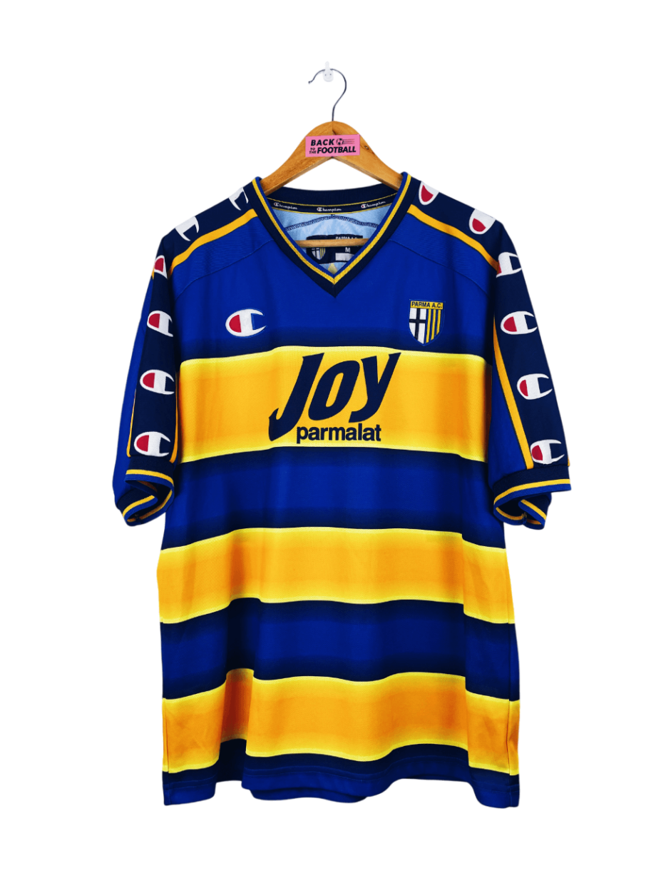 maillot vintage domicile Parme 2001/2002 floqué Nakata #10